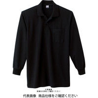 トムス T/C長袖ポロシャツ（ポケット付） ブラック 00169-VLP-005