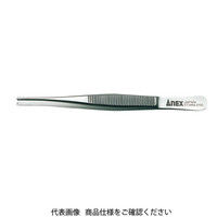 アネックスツール ANEX NO.220 ステンレスピンセット 有鈎型 130MM 1本（直送品）