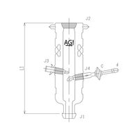 旭製作所 フィードアダプター ガラスコック 3580ーK 1個 62-2109-48（直送品）