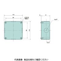 日動電工 露出用四角ボックス 浅形N無