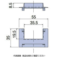 日動電工 配線ケースT分岐(ホワイト) EF17T2W 1セット(25個)（直送品）