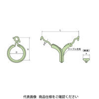 日動電工 絶縁ケーブルハンガー85 HO85 1セット(10個)（直送品）