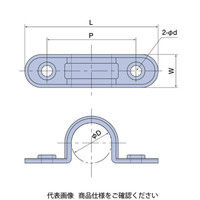 日動電工 サドル VP100 S100G 1セット(6個)（直送品）