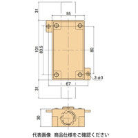 日動電工 真壁用スイッチボックス[木パネル]1方出 SM30MT1 1セット(15個)（直送品） - アスクル