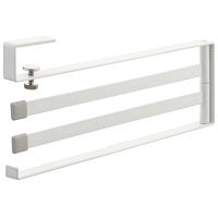 戸棚下布巾ハンガー プレート ホワイト 1個 山崎実業 キッチン収納