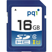 SDHCカード 16GB Class10 UHS-I対応 永久保証 （国内正規品） SD10U11-16 5個 PQI（直送品）