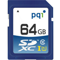 SDXCカード 64GB Class10 UHS-I対応 永久保証 （国内正規品） SD10U11-64 PQI（直送品）