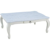 ユアサプライムス こたつテーブル キャサリン ブルー 105×75cm 猫脚 姫系 キャサリン105（BL）（直送品）