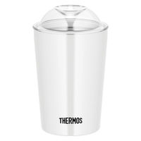 【アウトレット】サーモス（THERMOS） 保冷・保温　ストローカップ ホワイト JDJ-300 WH 1個 真空断熱　蓋付きタンブラー 　ECO