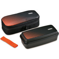 サーモス（THERMOS） フレッシュランチボックス 1段 ブラックオレンジ DJO-600 BKOR 1個
