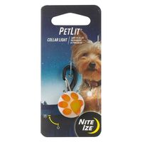 ナイトアイズ NITE IZE 犬用 ペットリット パウオレンジ LEDライト お散歩ライト 1個 プラッツ
