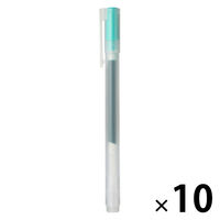 無印良品 ゲルインキボールペン キャップ式 0.5mm 青 1箱（10本入 