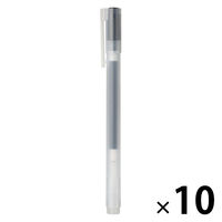 無印良品 ゲルインキボールペン キャップ式 0.7mm 黒 1箱（10本入） 良品計画