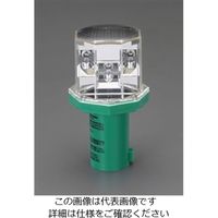 エスコ 赤色/青色 LED現場点滅灯(ソーラー充電) EA983FS-4 1セット(3個)（直送品）