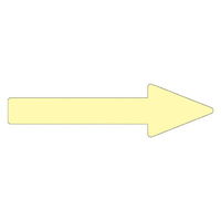 アズワン 配管識別方向表示ステッカー 「→（蛍光黄）」 貼矢23 193123 1組（10枚） 61-3408-57（直送品）
