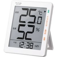 ノア精密 デジタル温度湿度計 ホワイト TH-101 WH 1個（直送品）