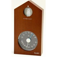 kuuki ハト温湿度計（不快指数計付き） ブラウン KU-4763 エンペックス気象計（直送品）