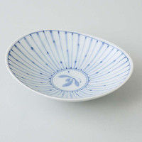 西海陶器 十草蘭 楕円皿 小 49399 10個（直送品）
