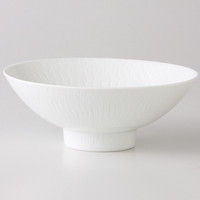 西海陶器 白磁カンナ 平碗
