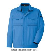ミドリ安全 作業服 秋冬 長袖 ジャンパー ハーネス対応 VE583 上 ブルー M 3110126504 1点（直送品）