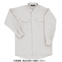 ミドリ安全 作業服 春夏 長袖 シャツ GS2371 上 シルバーグレー