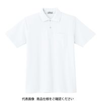 ミドリ安全 春夏 半袖 ポロシャツ PS00N 上 ホワイト S 3120142903 1点（直送品）
