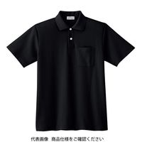 ミドリ安全 春夏 半袖 ポロシャツ PS09N 上 ブラック L 3120143405 1点（直送品）