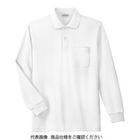 ミドリ安全 春夏 長袖 ポロシャツ PS200N 上 ホワイト