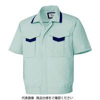 ミドリ安全 作業服 春夏 半袖 ブルゾン GS676 上 グリーン 4L 3120390808 1点（直送品）