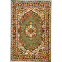 萩原 ウィルトンラグ シャハリヤ 幅2000×奥行2500mm グリーン 240611516 1枚（直送品）