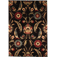 萩原 ウィルトン AURA（オーラ） フラワー 幅800×奥行1500mm ブラック 270056039 1枚（直送品）