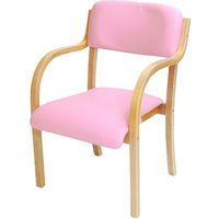 ネットフォース ダイニングチェア 介護用椅子 シエル 組立品 ピンク 介護施設 福祉用 ETV-3-S2-AW 1セット（2脚入）（直送品）