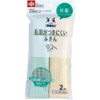 激落ち 抗菌 毛羽がつきにくい マイクロファイバー ふきん 1パック（2枚入り） レック