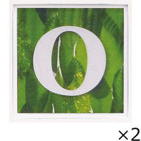 ユーパワー アルファベット アートフレーム グリーン O AL-01202-O 1セット（2枚）（直送品）