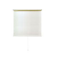 ナプコインテリア シングルロールスクリーン マグネットタイプ プル式 フルーレ 高さ900×幅1310mm クリームホワイト 1本（直送品）