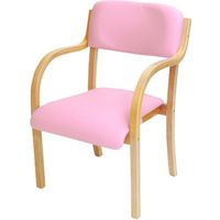 ネットフォース ダイニングチェア 介護用椅子 シエル 完成品 ピンク 介護施設 福祉用 ETV-1-AW 1脚（直送品）