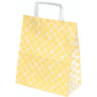 ヤマニパッケージ 和モダン市松 手提袋 SS YOH-365 1ケース(200枚:25枚結束無し交互重ね×8)（直送品）