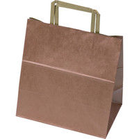 ヤマニパッケージ 銀の手提袋 中 YOH-431 1ケース（200枚：25枚輪ゴム止め×8）（直送品）