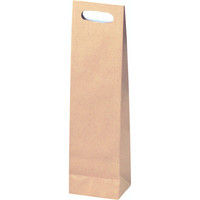 ヤマニパッケージ 手穴付ワイン手提袋 K-1020 1ケース（100枚：10枚袋入×10）（直送品）