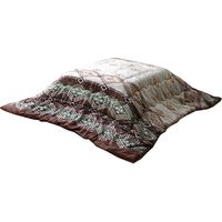 イケヒコ こたつ布団 正方形 キリム柄 ノーブル 幅1900×奥行1900mm グリーン 6817509 1枚（直送品）