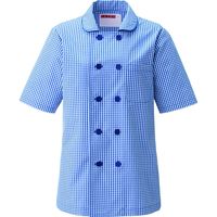 KAZEN レディスコックシャツ ブルー 3L 637-21-3L（直送品）