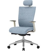 【軒先渡し】オリバー オフィスチェア ヘッドレストあり ホワイト/ライトグレー S・CN-71・H・AC・PH・CF-09H 1脚（直送品）