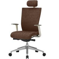 【軒先渡し】オリバー オフィスチェア ヘッドレストあり ホワイト/ダークブラウン S・CN-71・H・AC・PH・CF-09I 1脚（直送品）