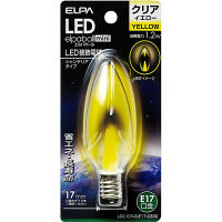 朝日電器 LEDシャンデリア球 E17 LDC1CY-G-E17-G330（直送品）