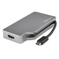 Startech.com USBハブ USB-C マルチ変換ビデオアダプター スペースグレー ドッキングステーション CDPVDHDMDP2G 1個