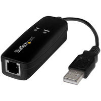 Startech.com 外付けUSB接続56kbpsアナログモデム FAX通信 USB56KEMH2 1個
