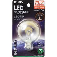 朝日電器 ＬＥＤ電球Ｇ５０形Ｅ１７ LDG1CL-G-E17-G266 1個