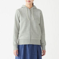 無印良品 ムラ糸裏毛ジップアップパーカー 婦人 M ライトグレー 良品計画