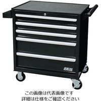 藤原産業 ローラーキャビネット(ドア無タイプ) 670×460×777mm 黒 SRC-005BK 1台 3-611-04（直送品）