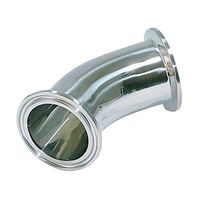 コンサス ヘルール継手 ヘルール45°エルボ 3S EQ-FS3-3S 1個 3-8346-11（直送品）